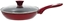 Picture of Frying pan Cosmo with glass lid O24cm induction red 24222105