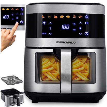 Picture of Frytkownica beztuszczowa Air fryer Berdsen BD-656 srebrna