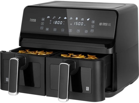 Изображение Frytkownica beztuszczowa TEESA AIR FRYER DUAL POT XXL 8L 2700W