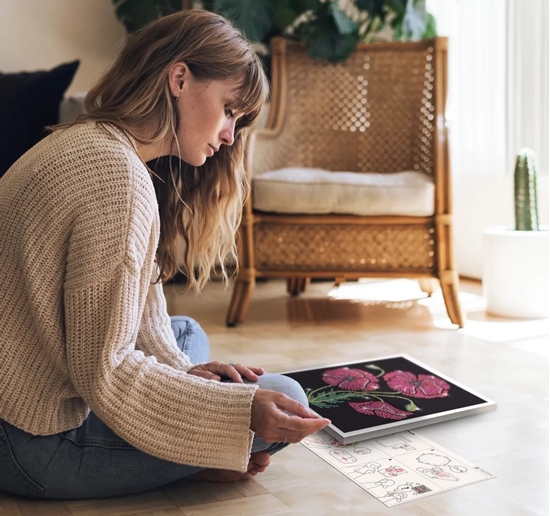 Picture of Funko Pop KITFIX DIY set Sequin Art Purple Poppies