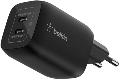 Attēls no Belkin Gaming USB-C Charger 65 Watt, GaN black ENA007kqBK