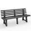 Изображение Garden bench Olimpia 150x53x77cm gray 8003723400890