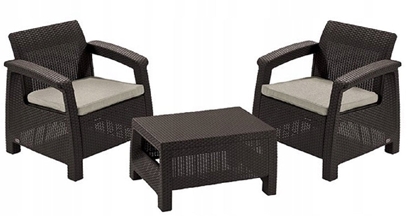 Picture of Garden furniture set Corfu Weekend brown 8711245158273