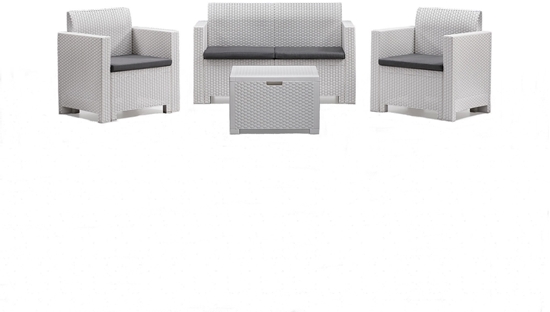 Picture of Garden furniture set Set Nebraska 2 white 8003723090671