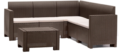 Picture of Garden furniture set Set Nebraska Corner brown 8003723390757