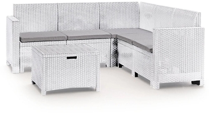 Picture of Garden furniture set Set Nebraska Corner white 8003723090756