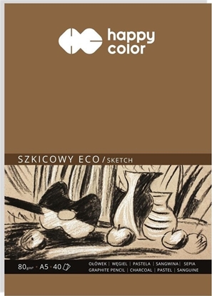 Attēls no GDD Blok szkicowy eco A5/40K 80g HAPPY COLOR