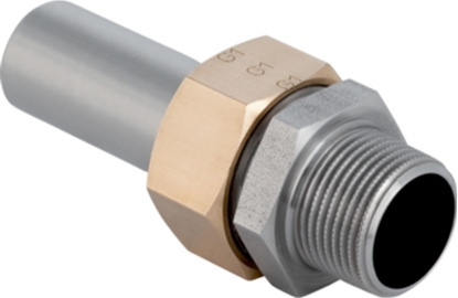 Изображение Geberit Mapress Edelstahl - rubunek przejciowy z gw.zewn. d15-R 1/2 [1]