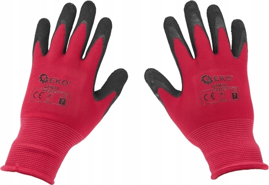 Picture of Geko Rkawice ochronne powlekane r. 7  róowe (12/240)