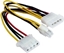 Изображение Gembird Molex x2 - ATX/EPS 4-pin, 0.15m, Wielokolorowy (CCPSU4)