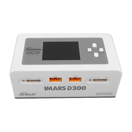 Изображение Gens ace Gens Ace IMARS D300 G-Tech Channel AC/DC 300W/700W RC Battery Charger-EU White
