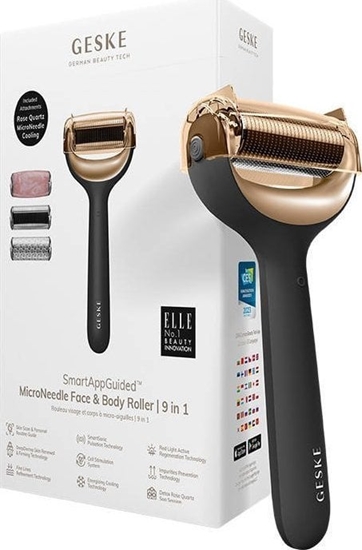 Picture of Geske Roller do mezoterapii igowej twarzy i ciaa 9w1 Geske z Aplikacja (szary)