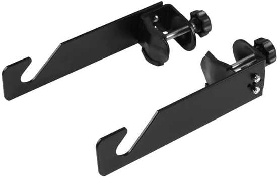 Изображение GlareOne Hak do wieszania rolek na to kartonowe - pojedynczy, z zaciskiem rubowym