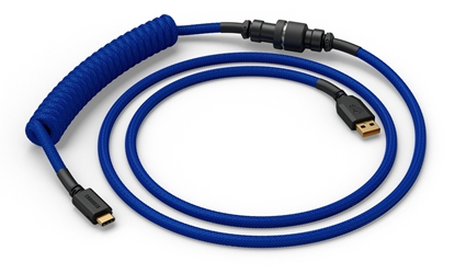 Attēls no Kabel USB Glorious USB-A - USB-C 1.4 m Niebieski (GLO-KB-ACC-CBL-COIL-CBLU)