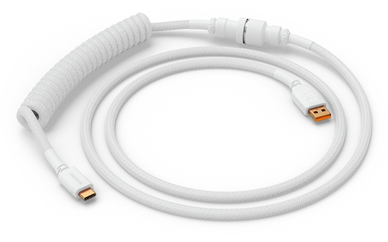 Picture of Kabel Glorious GMMK Coiled Cable Ghost White, spiralny kabel, USB-C/USB-A - biay