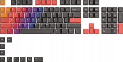 Attēls no Glorious PC Gaming Race Glorious PC Gaming Race GPBT Keycaps - 114 PBT Tastenkappen, ANSI, US-Layout - Celestial Fire