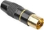 Picture of Gniazdo antenowe TV na kabel metalowe czarne