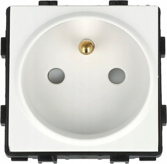 Изображение Gniazdo Elektryczne Standard 1B 2P+Z Bez Blokady Biae 1 Szt. 333527 Aks Zielonka
