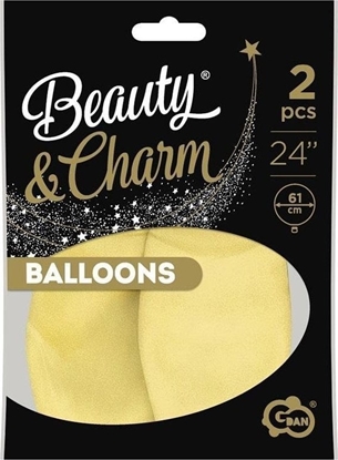 Изображение GoDan Balony Beauty&Charm makaronowe waniliowe 61cm 2szt