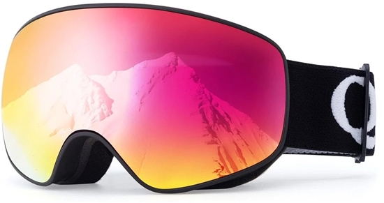 Изображение Gogle narciarskie Qunature Black dziecice (rozmiar M/L) - czarne