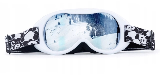 Изображение Gogle narciarskie Qunature Panda dla dzieci - czarne/biae