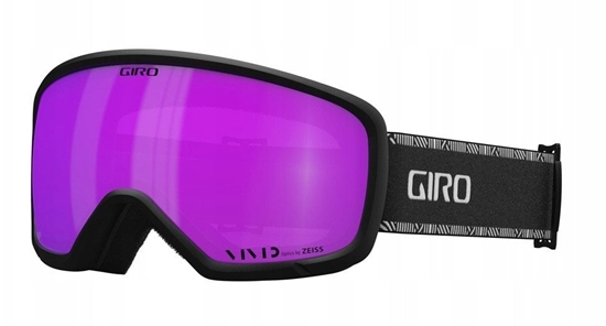 Picture of Gogle zimowe GIRO MILLIE BLACK & WHITE CHUTE (szyba VIVID PINK 00% S2) (NEW 2024/2025)