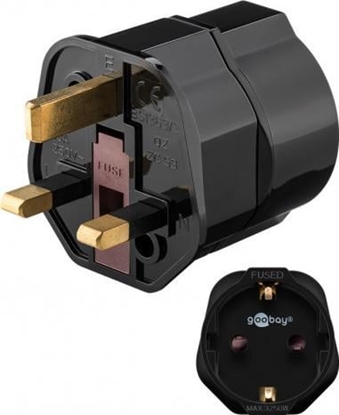 Picture of Goobay Adapter sieciowy UK, czarny