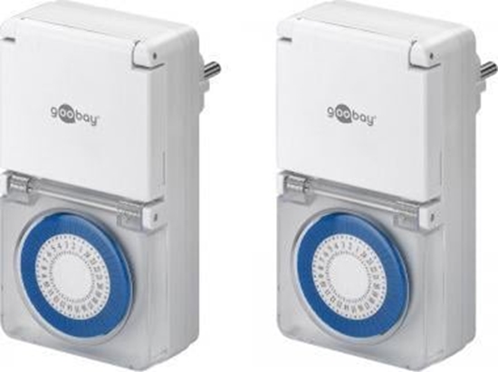 Picture of Goobay Zestaw 2 sztuk, zegar analogowy IP44