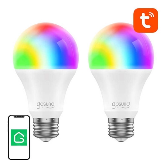 Picture of Gosund Smart Bulb WiFi RGB LED Gosund WB4-2 E27 (2-pack) Tuya