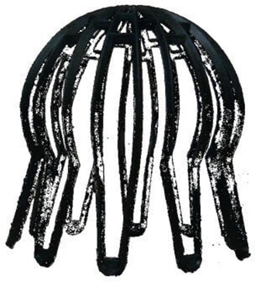 Picture of Gowica kominowa starr ze stali (komplet), Kolor czarny, UV stabil. 80