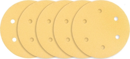 Picture of Graphite Papier cierny na rzep 225 mm, K80, 5 szt., z 6 otworami do szlifierki 59G264, 59G265