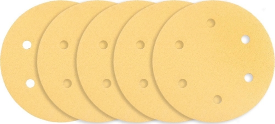 Picture of Graphite Papier cierny na rzep 225 mm, K80, 5 szt., z 6 otworami do szlifierki 59G264, 59G265