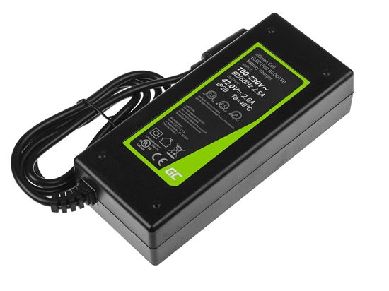 Изображение Green Cell Charger for Xiaomi Mija M365  M365 Pro/Segway Ninebot ES1  ES2  ES3  ES4/Lime/Hive/Bird