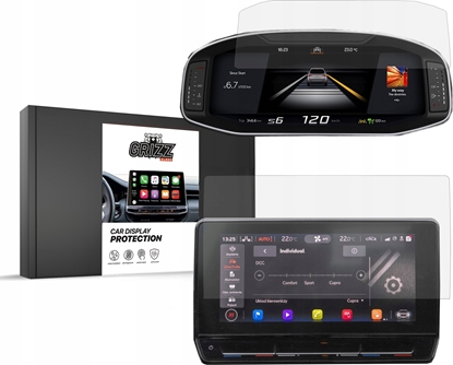 Изображение GrizzGlass Folia ceramiczna GrizzGlass CarDisplay Protection do Cupra Formentor 10" 2020 [2w1]
