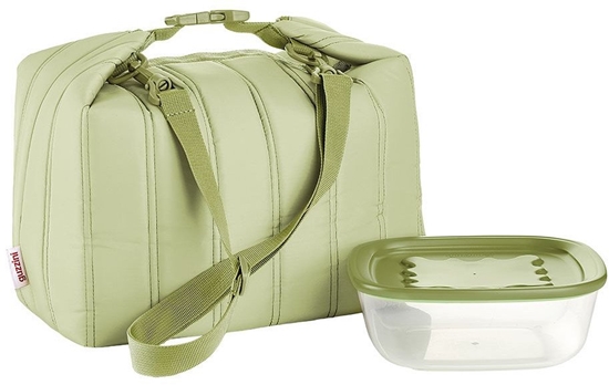 Picture of Guzzini Small Thermal Bag and Airtight Cont. Set Avocado green