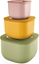 Picture of Guzzini STORE&MORE BIO set of 3 Shallow Containers Assorted col.