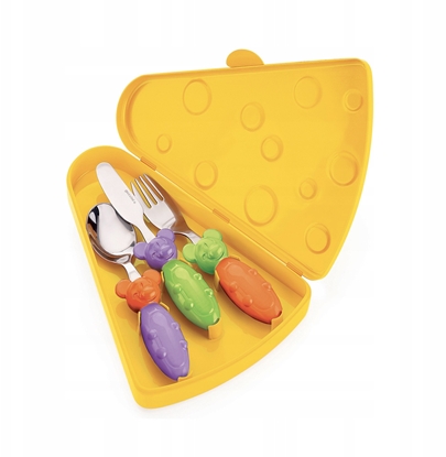 Attēls no Guzzini TIP TOP TAP Mini 3 Pcs. Cutlery Set w. Case Asstd.color