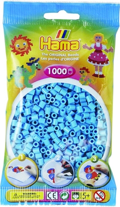Picture of Hama midi perler 1000stk azurblå