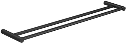 Picture of Håndklædestang dobbelt 60x12cm matsort