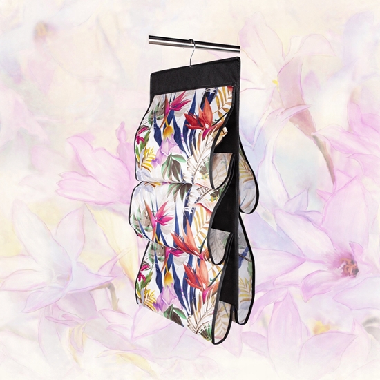 Изображение Hanging organizer for 5 handbags Floral Beauty 8000303311348