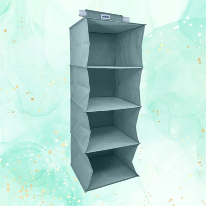 Picture of Hanging organizer with 4 shelves 30x30x80cm Mint 8000303317739