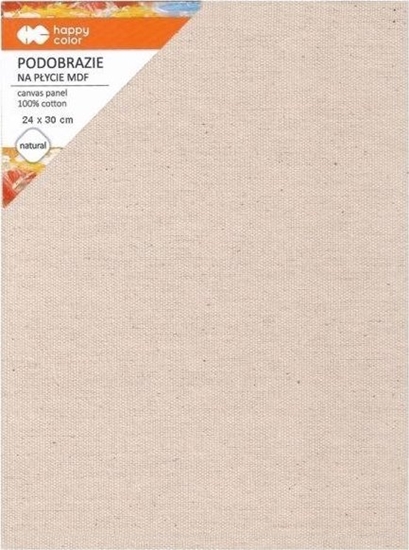 Picture of Happy Color Podobrazie baweniane 24x30, impregnowane naturalne, MDF 4mm, Happy Color