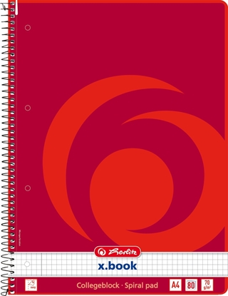 Picture of Herlitz Herlitz Collegeblock A4 80 Bl kar Rand links