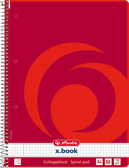 Picture of Herlitz Herlitz Collegeblock A4 80 Bl kar Rand links