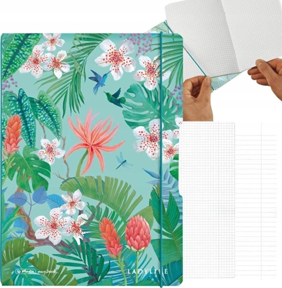 Picture of Herlitz Herlitz Ladylike Jungle notatnik A4 80 ark. Zielony, Wielobarwny