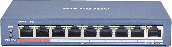 Picture of Hikvision | 8-Port Gigabit Switch | DS-3E0109P-E(C) | Unmanaged | Desktop | PoE/Poe+ jungtys quantity 8