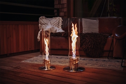 Picture of Palenisko ogrodowe Royal Catering HOFATS SPIN 1500 stó kominkowy z bio-paliwem srebrny