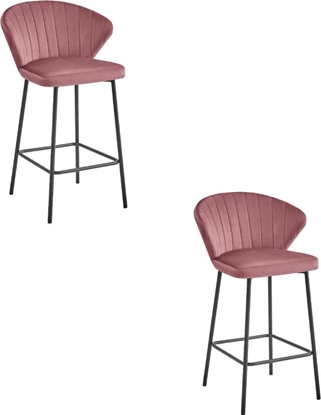 Picture of Hoker GATTA - ciemny ró aksamit / nogi czarne x 2