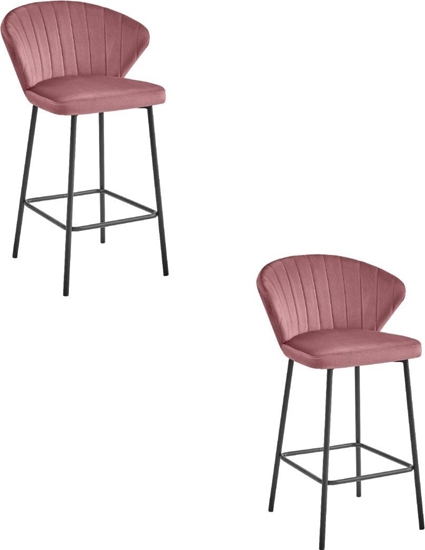 Picture of Hoker GATTA - ciemny ró aksamit / nogi czarne x 2