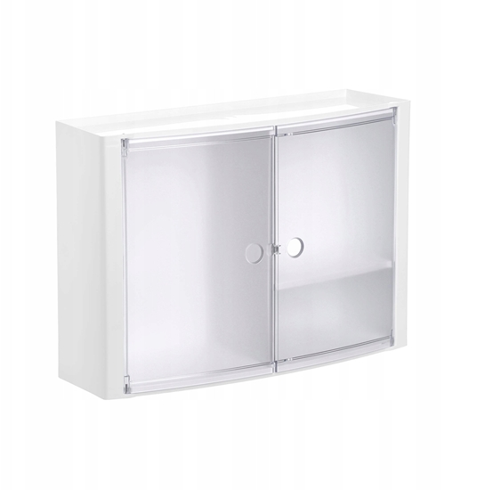 Picture of Horizontal bathroom cabinet white/glazed 8411801222614